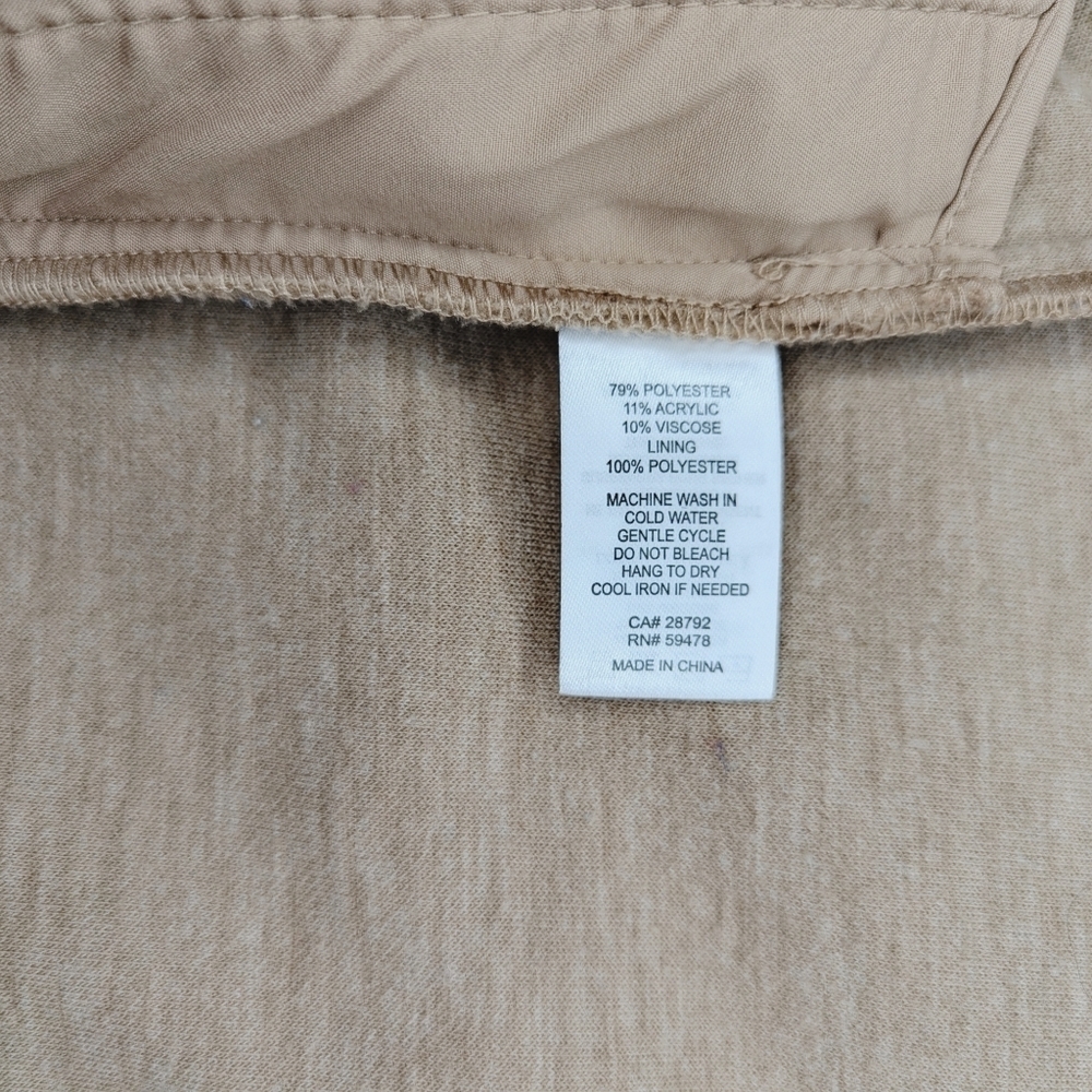 Joie Women's Shacket Oversized Jacket Shirt, Camel Tan, size XL - Picture 7 of 9